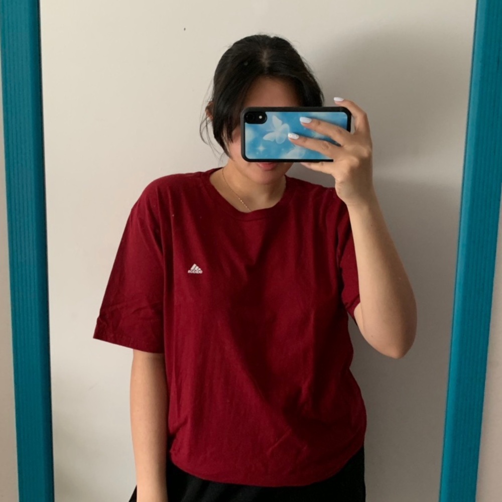Adidas red t-shirt